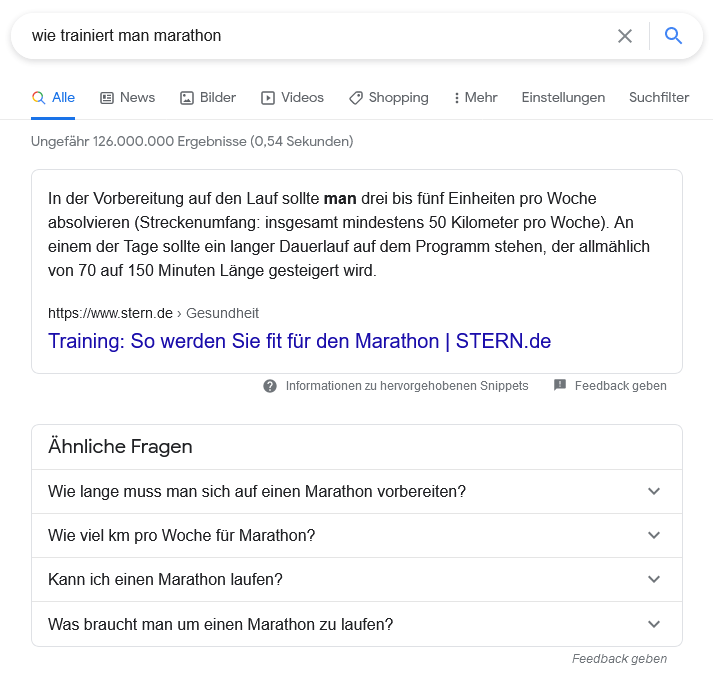 wie traniert man marathon